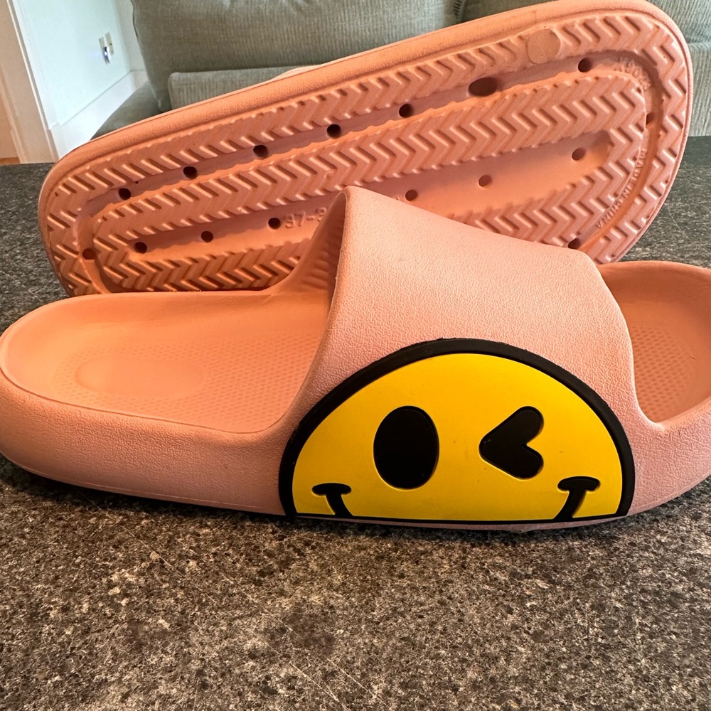 Pink Smiley Face slides